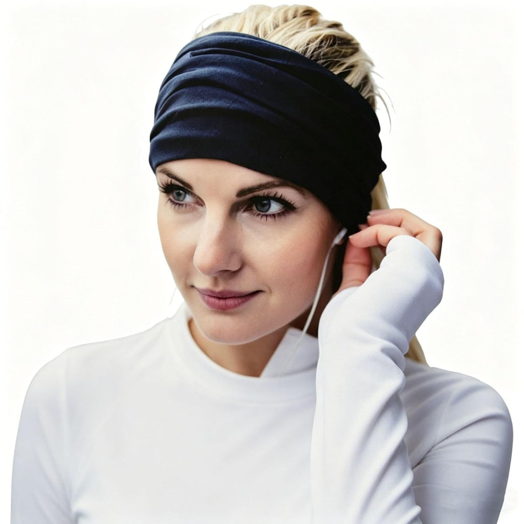 Faraday Gaiter with Silver Lining Fabric, 5G, RF Shielding WiFi Protection, Effective E/M*F Protection Hat. Head Neck Covering. (BLUE)